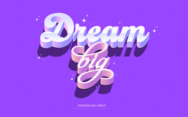 Dream Big Lettering – Editable Text Effect for Stunning Designs  
