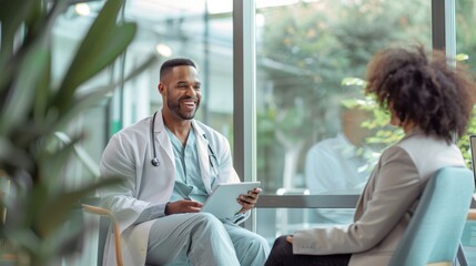 Obraz premium The doctor consulting patient