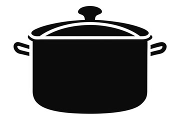 cooking pots isolated on white