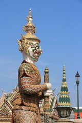 Fototapeta premium Mythical demon guardian statue of Grand Palace, Bangkok