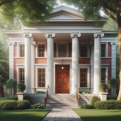 entrance to the house