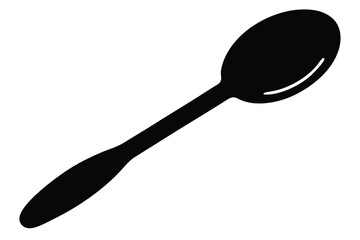 spoon on white background