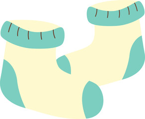 Newborn baby decoration, baby shower, gender reveal, postcard, invitation illustration. Vector isolated.