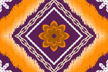 Ethnic Figure aztec embroidery style.Geometric ikat oriental traditional art pattern.Design for ethnic background,wallpaper,fashion,clothing,wrapping,fabric,element,sarong,graphic,vector illustration.