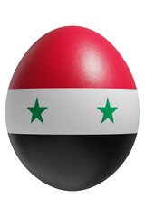 Rendered easter egg with a flag of Syria on the surface.
