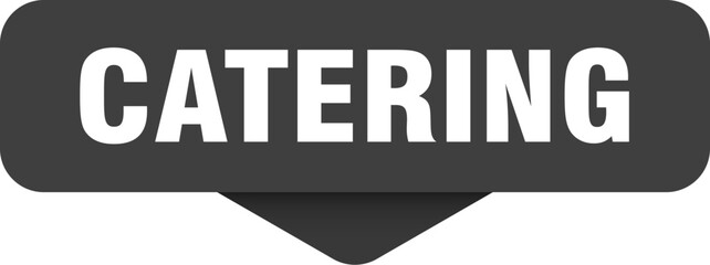catering sticker. catering sign on transparent background