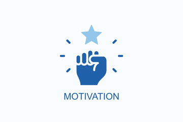Motivation Icon Or Logo Isolated Vector Illustration