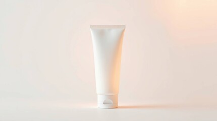 Clean Minimalist White Tube Packaging Mockup Perfect for Skincare or Cosmetic Product Design