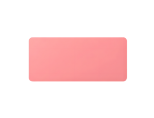 Blank rectangular sticker mockup isolated. Large label template.