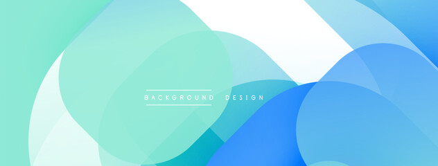 Abstract fluid shapes, turquoise, blue hues. Modern design, gradient effect, soft lighting. Minimalist composition, clean aesthetic.