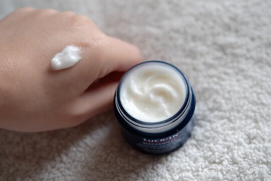 Moisturize with Eucerin Advanced Repair Cream
