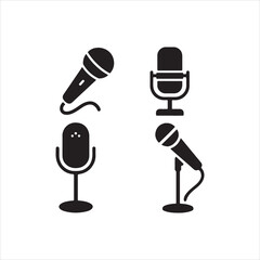 microphone icon set