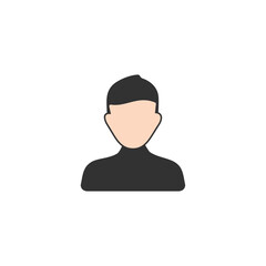 Avatar icon logo flat vector design