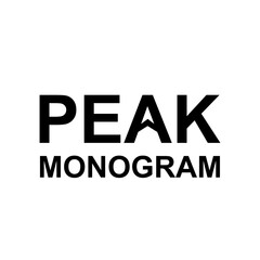 Peak mountain letter logo icon design