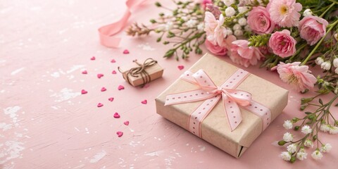 mother's day gift and element background