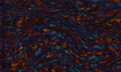 Abstract wavy pattern in blue and brown shades creating a fluid texture .