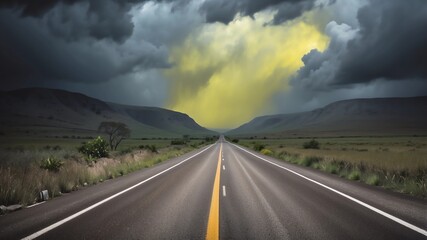 Naklejka premium the road to storm tt