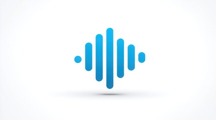 Obraz premium Sound icon representing spikes of productivity and progress in workflow and communication metrics and analysis