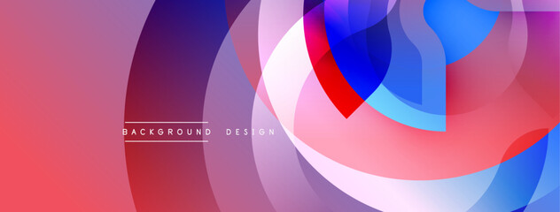 Obraz premium Abstract dynamic layers, vibrant colors blend. Modern design, smooth gradients create visual interest. Perfect backdrop for projects.