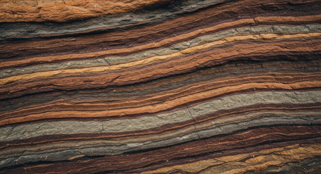 Geological Strata Layers