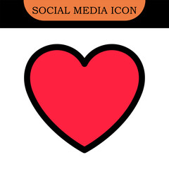 Like, comment, share icon buttons and speech bubble and love heart flat icon , Social media notification icons. emoji post reactions - Add to favorite icon set. editable stroke