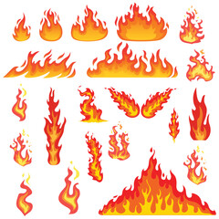 fire icons set , fire icons