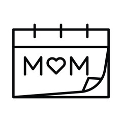 Beautiful Happy Mother’s Day lettering design with heart details, perfect for greeting cards, banners, and gifts.