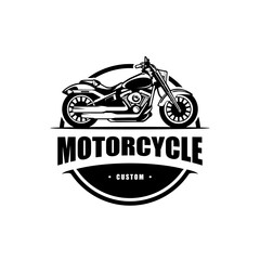 vintage custom motorcycle logo design
