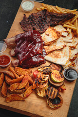 Meat with sauce for you