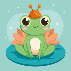 frog on a leaf