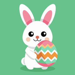 easter bunny with egg