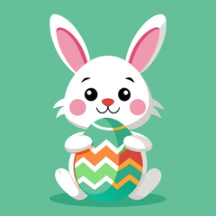 easter bunny with egg