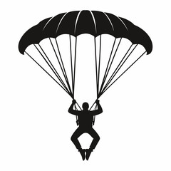 paragliding in the sky