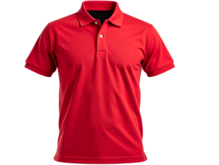 Red polo shirt, mockup template design