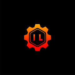 IL Initials Tech Logo Vector Art  Icons  and Graphics