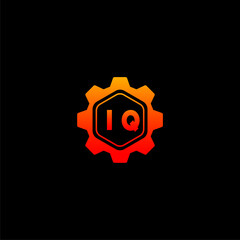 IQ Initials Tech Logo Vector Art  Icons  and Graphics