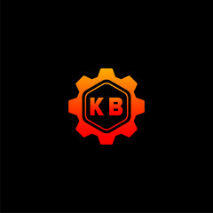 KB Initials Tech Logo Vector Art  Icons  and Graphics