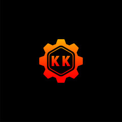 KK Initials Tech Logo Vector Art  Icons  and Graphics