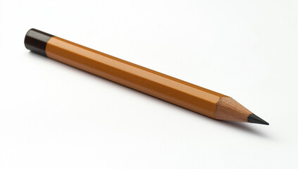 Cena de espa&ccedil;o de trabalho minimalista com l&aacute;pis de madeira em papel branco com amplo espa&ccedil;o para texto, adequada para neg&oacute;cios, educa&ccedil;&atilde;o e modelos e layouts criativos.