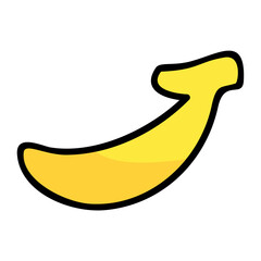 cartoon style banana illustration