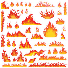 fire icons set , fire icons