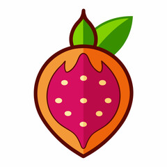 Japanese Sweet Potato icon on white background