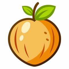 Jicama icon on white background