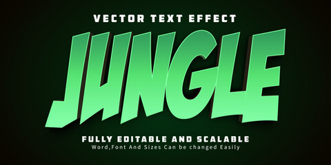Jungle text effect editable 