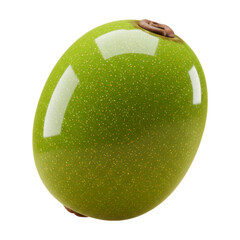 Vibrant Green 3D Kiwi Fruit with Glossy Skin