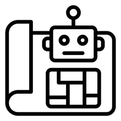AI blueprint generator icon 