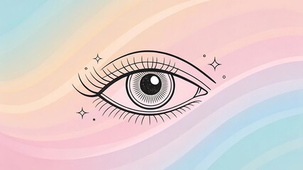 abstract vector background with eye