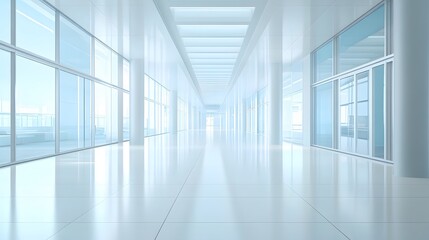 airy corporate space with clean floor and glass walls