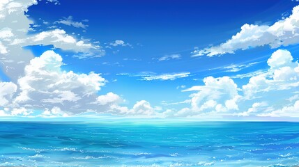 Breathtaking High-Definition Images of Pristine Blue Sky Background: Captivating Scenes of Clear Azure Skies, Fluffy Cloud Formations, and Golden Sunlit Horizons for Travel Blogs, Advertising