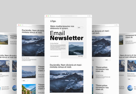 Clean Email Newsletter Design Template